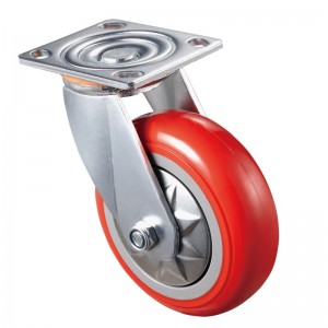 Heavy Duty - Forkromet hus med red3 TPE hjul