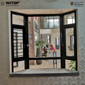 Vinduer af aluminiumsbugt og bue