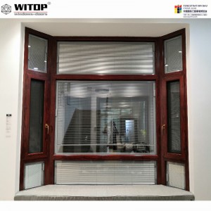 Vinduer af aluminiumsbugt og bue