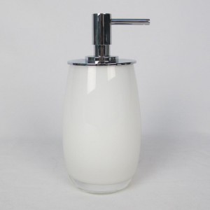 Hvidt glas badeværelse tilbehør sæt