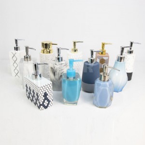 Forskellige stil badeværelse lotion sæbe dispenser