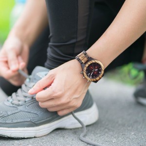 Nye produkter tilpasset logo Armbåndsur til mænd Træur i træ