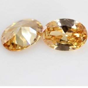 925 sterling sølv champagne syntetisk krystal ædelsten vedhæng kvinder halskæde