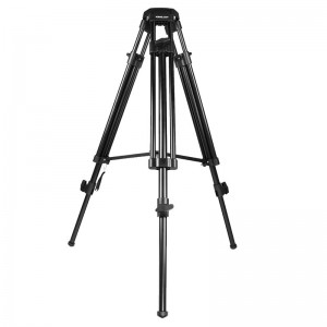 KINGJOY VT-2500 Professional 3-sektions Mg-Al Alloy video fotostativ stativ til videokamera