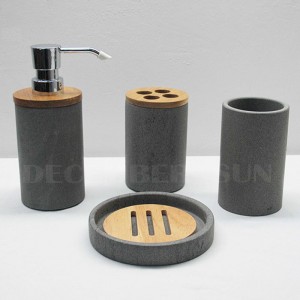 Sandsten badeværelse tilbehørssæt