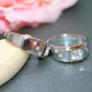 Mænd ringe cubic zirconia mænd erklæringsringe 925 sterling sølv platin løfte ringe til mænd