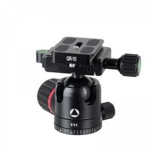 Kingjoy A62 professionel sammenfoldelig stativ med T11 lavprofil kuglehoved til kamera