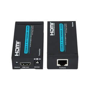 V2.0 HDMI extender 60 m Over enkelt cat5e \/ 6 kabel understøtter Ultra HD 4Kx2K @ 60Hz HDCP2.2