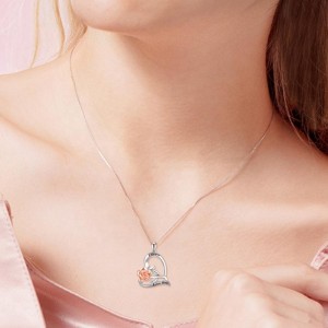 925 sterling sølv rose hjerte vedhæng erklæring halskæde personlig indgraveret halskæde 2020 design