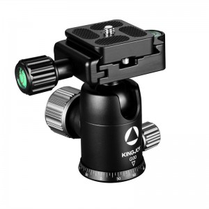 KINGJOY G00 nyt design 360 graders rotation kuglehoved med arca schweizisk hurtigudløserplade
