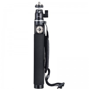 KINGJOY Aluminium Camera Extension Selfie Stick H100D-63 med 360 graders roterende metalkuglehoved