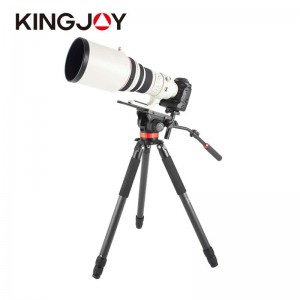 Kingjoy Professional Fleksibel kulfiber videokamera stativ K4207