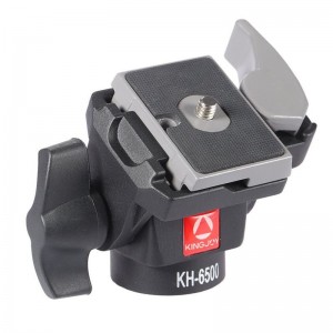 Kingjoy Professional Wearable 2-vejs Pan Tilt Aluminium Drejeligt kamera Fotohoved KH-6500