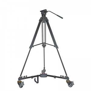 Kingjoy professionel Heavy duty trehjulet video stativ dolly skyder VX-600 andet stativ tilbehør