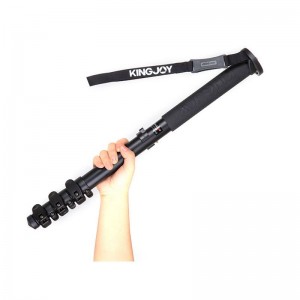 KINGJOY kamera monopod Alpenstock, aluminium flip lock video monopod til kamera med 1\/4 \