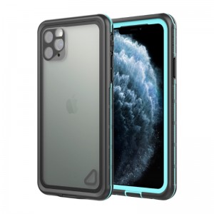 Bedste vandtæt iphone 11-tilfælde billige livssikre tilfælde for iphone11 wterproject puch for iphone (blåt) med gennemsigtig bagside