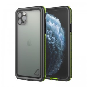 vandtæt shockproject iphone 11 case undervands ipod case iphone 11 waterproject case (sort) med gennemsigtig bagside