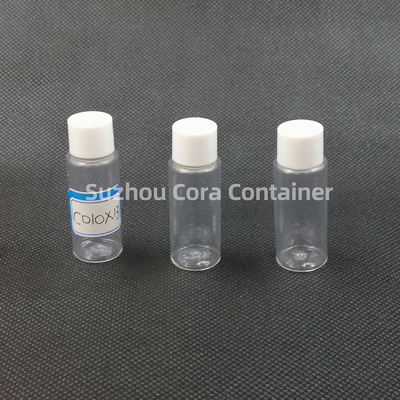 10ml Neck Size 13mm Pet Plastic Cosmetic Bottle with Screawing Cap