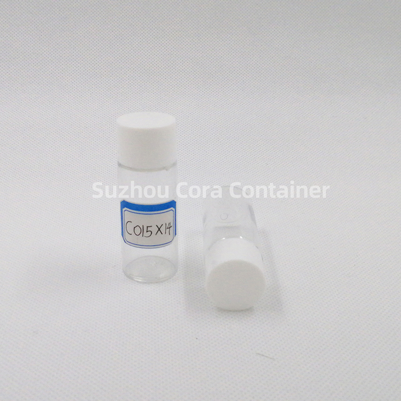15ml Neck Size 14mm Pet Plastic Cosmetic Bottle with Screawing Cap