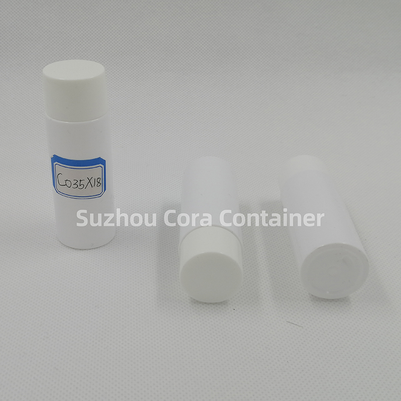 35ml Neck Size 18mm Pet Plastic Cosmetic Bottle with Screawing Cap