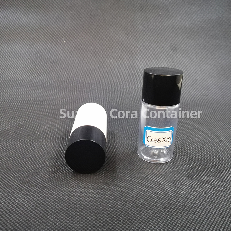 35ml Neck Size 20mm Pet Plastic Cosmetic Bottle with Screawing Cap