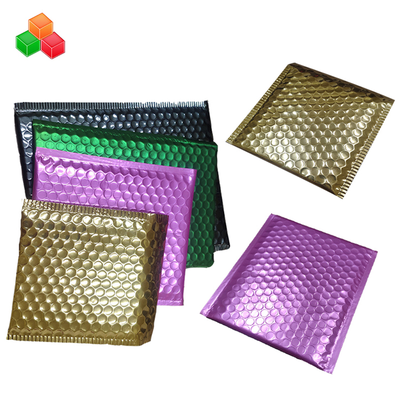 Sækkeposer af specialfremstillet plast trykluftbobler i aluminiumsposer til postpakker, der er sikker på, at emballagekuverten er skudsikker