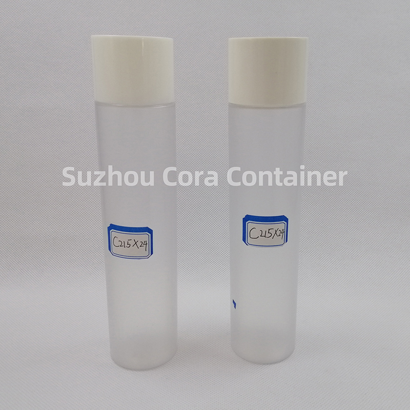 215ml Neck Size 24mm Pet Plastic Cosmetic Bottle with Screening Cap
