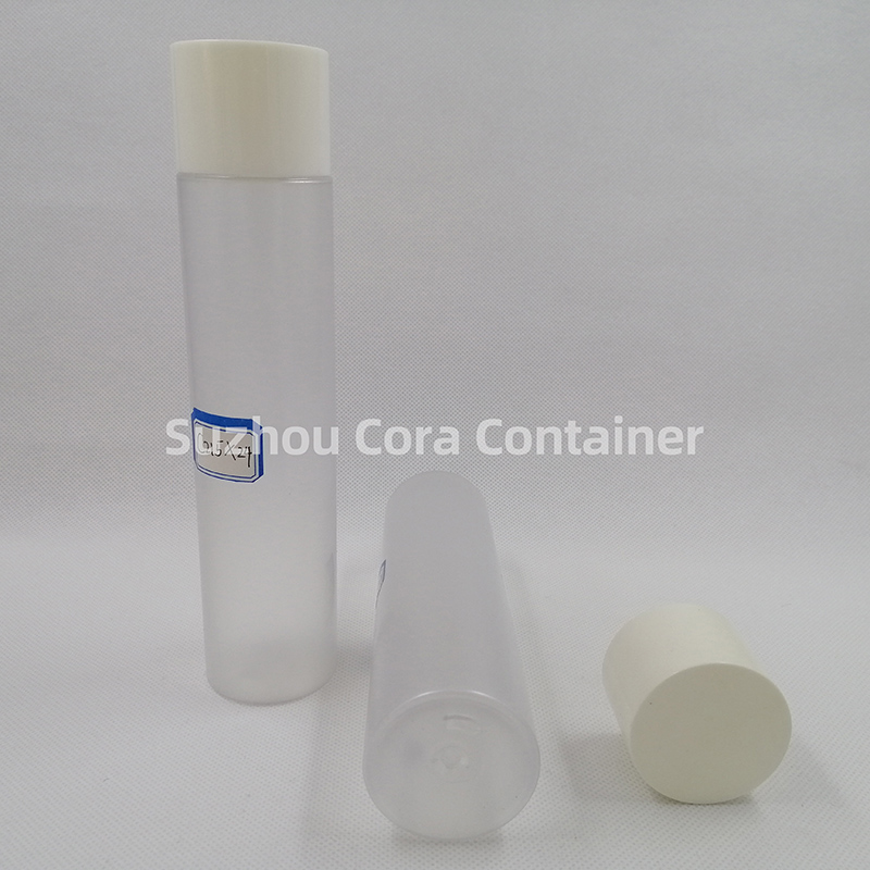 215ml Neck Size 24mm Pet Plastic Cosmetic Bottle with Screening Cap