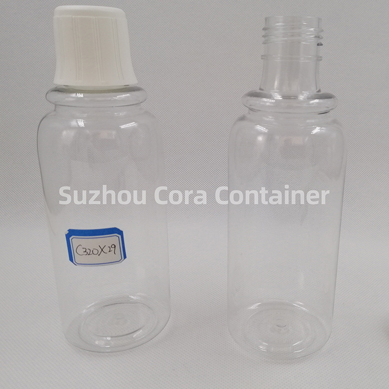 320ml Neck Size 29mm Pet Plastic Cosmetic Bottle with Screawing Cap