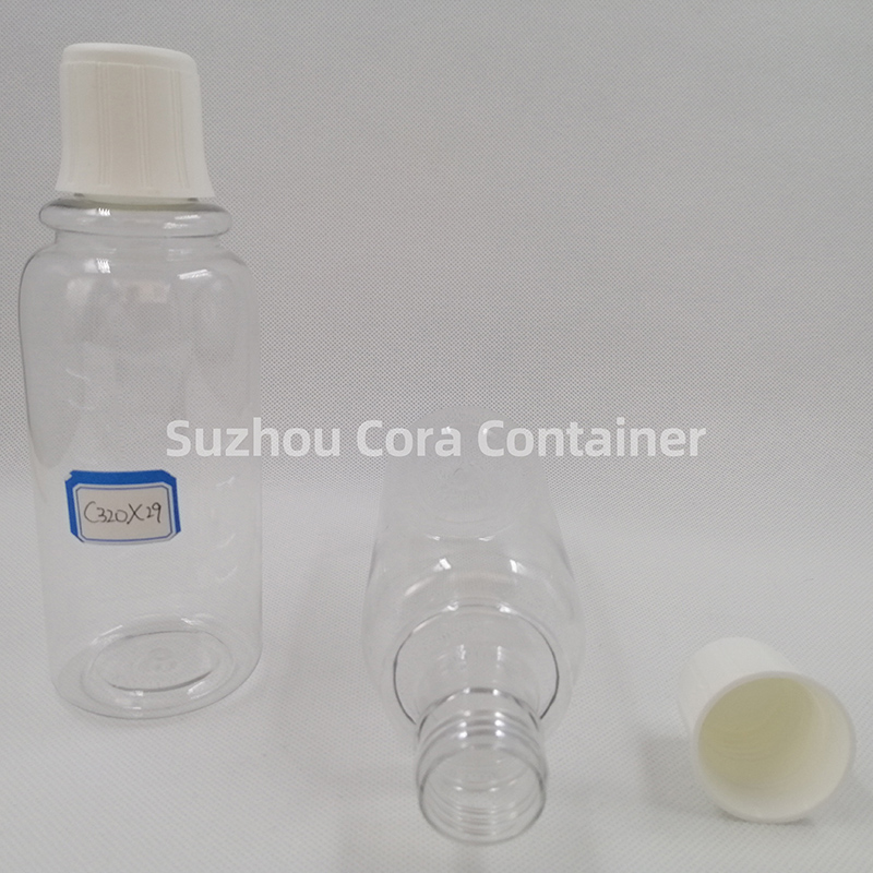320ml Neck Size 29mm Pet Plastic Cosmetic Bottle with Screawing Cap