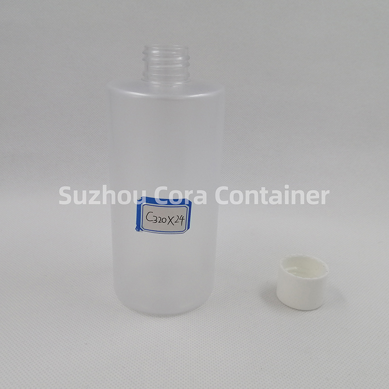 320ml Neck Size 24mm Pet Plastic Cosmetic Bottle with Screawing Cap