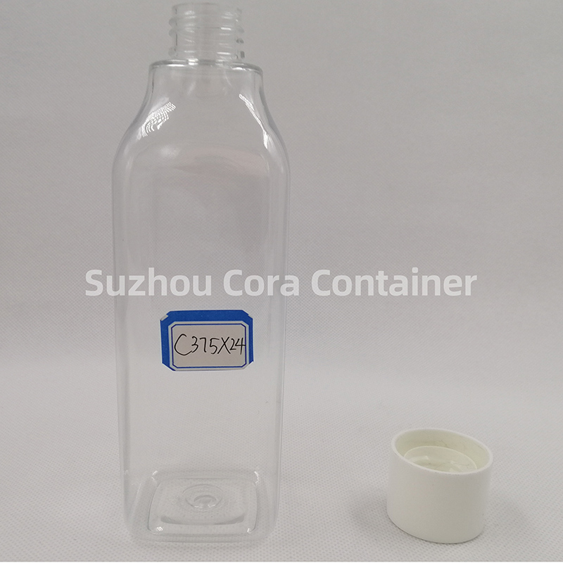 375ml Neck Size 24mm Pet Plastic Cosmetic Bottle with Screawing Cap