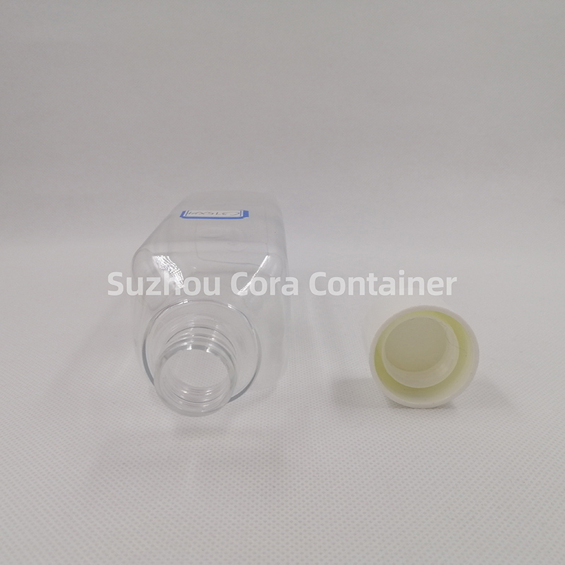 375ml Neck Size 24mm Pet Plastic Cosmetic Bottle with Screawing Cap