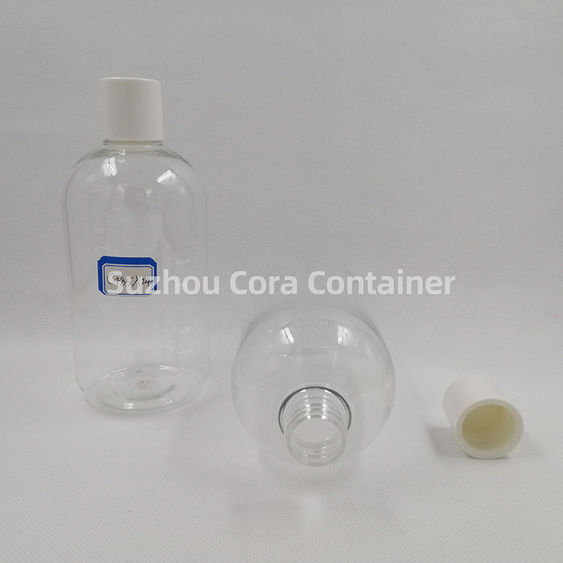 485ml Neck Size 24mm Pet Plastic Cosmetic Bottle with Screawing Cap