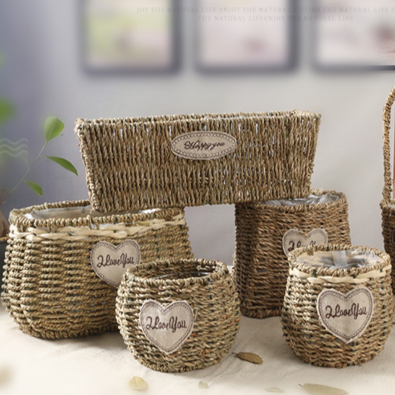 Sækkekurv til oplagring af havgræs