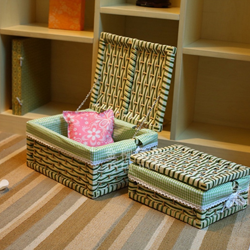 Forlænget lagerkurv med Lid