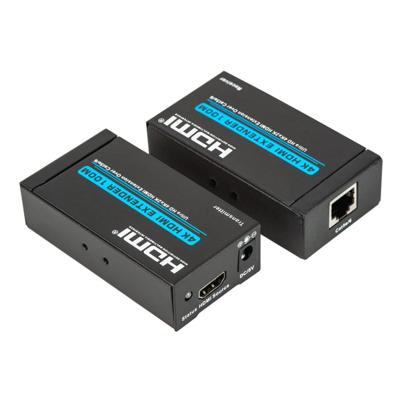 V1.4 4K HDMI- udvidelse 100m over Enkeltcat5e/6 kabel Understøttelse Ultra HD 4K2K/30Hz