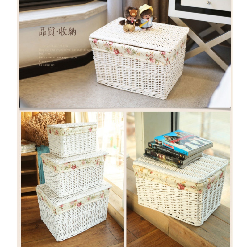 Håndlavet desktop opbevaringskurv