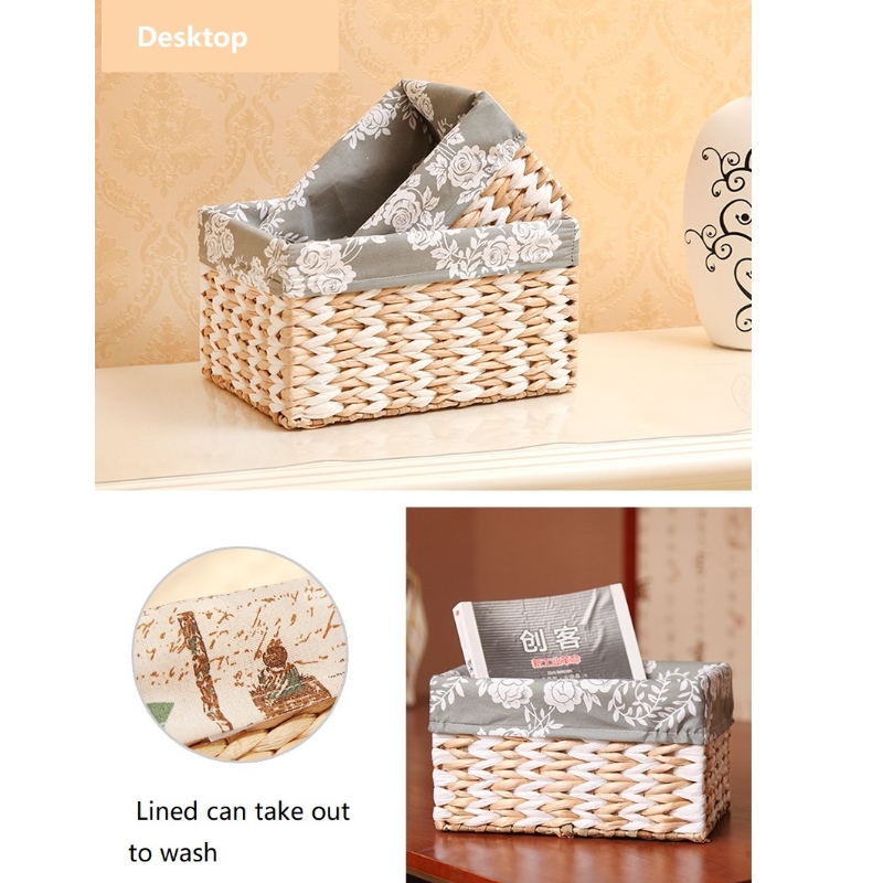 Halmvævet bakset med foring