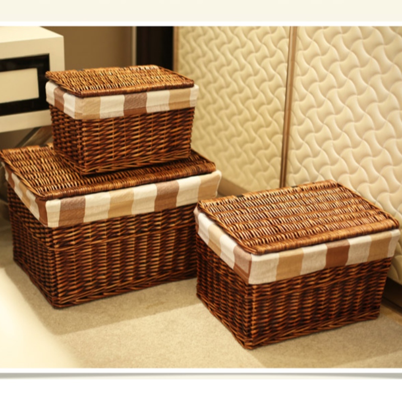 Flettet opbevaringskurv