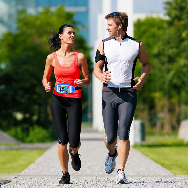Billig model rose pink sport vandtæt berøringsskærm mobiltelefon taske til at køre