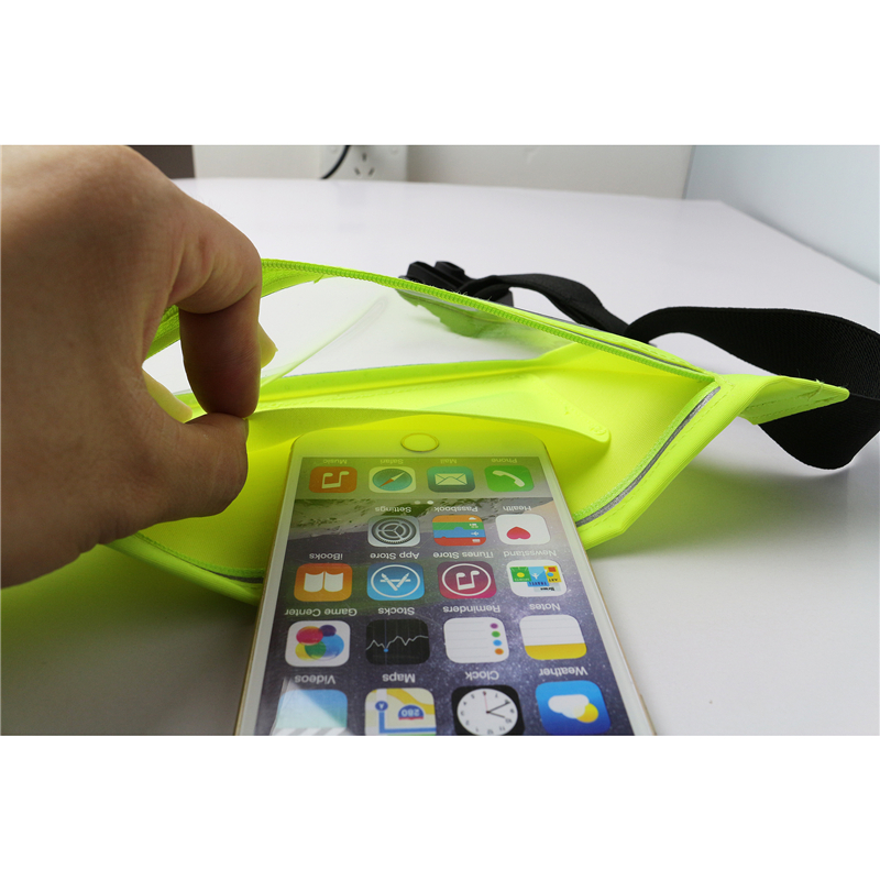 Sport Waist Pouch Bag Med gennemsigtigt vindue