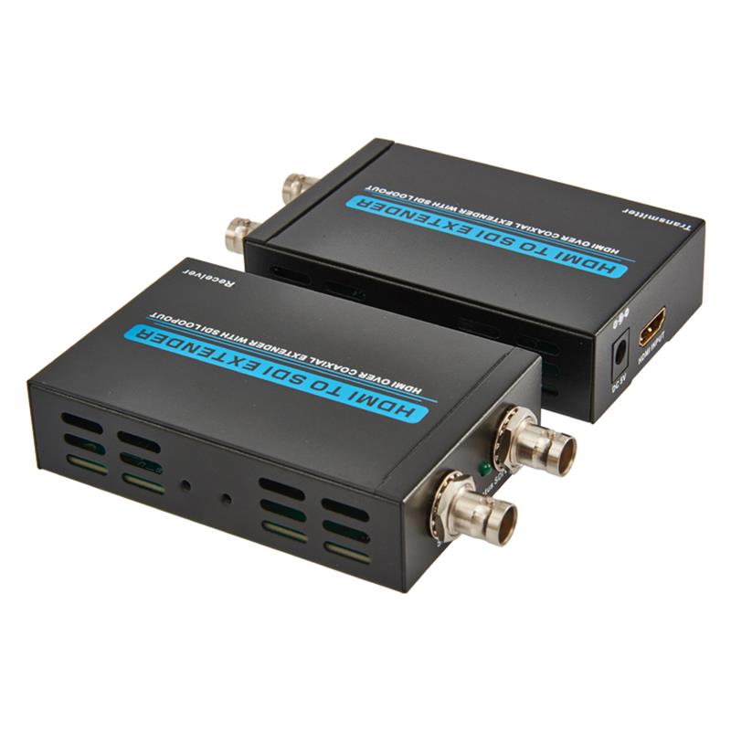 HDMI til SDI Extender 100 m HDMI Over Coaxial Extender med SDI Output