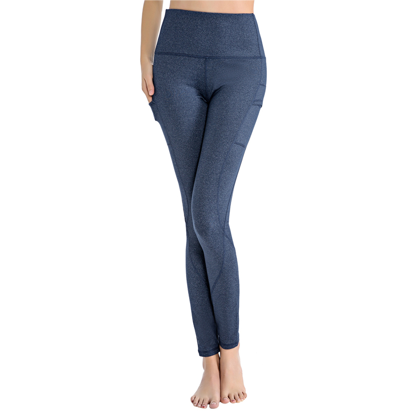 FDMF010- Out Pocket High Waist Yoga Pants, Tummy Control