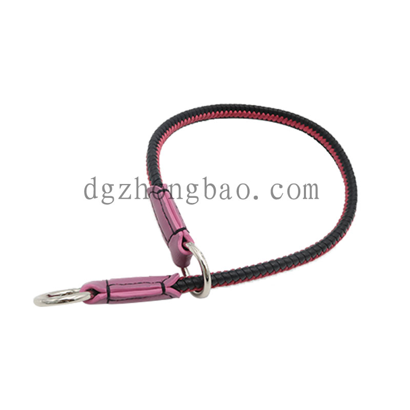 Mikrofiber vævning med læder kæledyr krave