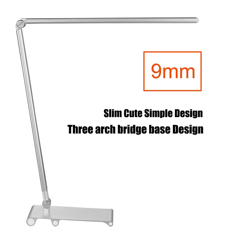 129ts Desk Lamp for studie Dimmable- ledede bordlampe,Touch Dimmer, Farveskift Base Night