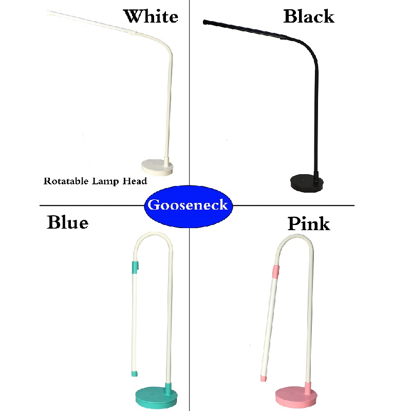 518 USB-styret Magnet Dimmable LED Work Table Reading Light Workshop Lampe Justerbar Gooseneck Daylight 5000K