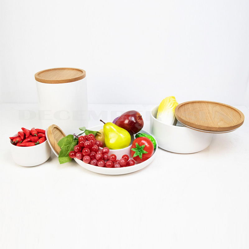 Engroshandel med keramisk materiale med køkkentilbehør til træ