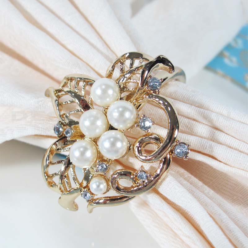 Hot sælge elegant & yndefuld servietring i metal