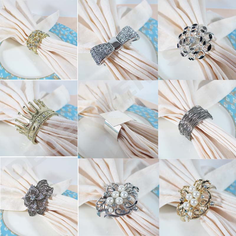 Attraktiv & holdbar sort servietring i metal